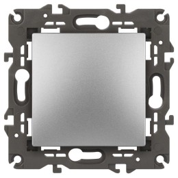 Выключатель 1-кл. СП Elegance 14-1101-03 10А IP20 250В 10AX механизм алюм. Эра Б0034210