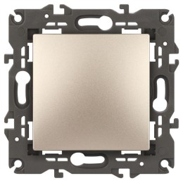 Выключатель 1-кл. СП Elegance 14-1101-04 10А IP20 250В 10AX механизм шампань Эра Б0034211