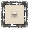 Розетка компьютерная 1-м Elegance 14-3107-02 RJ45 IP20 механизм сл. кость Эра Б0034303
