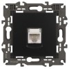 Розетка компьютерная 1-м Elegance 14-3107-05 RJ45 IP20 механизм антрацит Эра Б0034306
