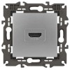 Розетка 14-3114-03 HDMI Elegance алюм. ЭРА Б0034334