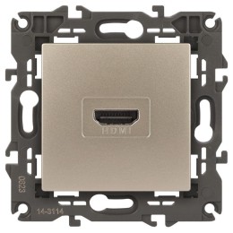 Розетка 14-3114-04 HDMI Elegance шампань ЭРА Б0034335