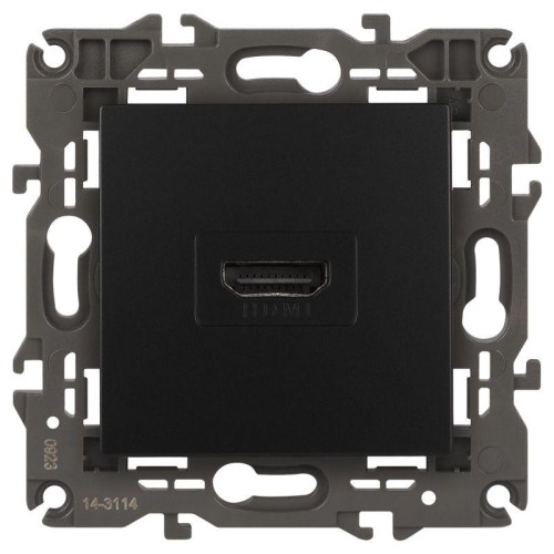 Розетка 14-3114-05 HDMI Elegance антрацит ЭРА Б0034336