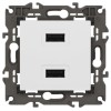 Устройство зарядное USB 14-4110-01 5В-2100мА Elegance бел. ЭРА Б0034358