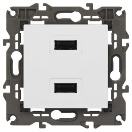 Устройство зарядное USB 14-4110-01 5В-2100мА Elegance бел. ЭРА Б0034358