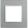 Рамка 1-м 14-5101-03 стекло Elegance алюм.+алюм. ЭРА Б0034472