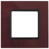 Рамка 1-м 14-5101-25 стекло Elegance бордо+антрацит ЭРА Б0034479