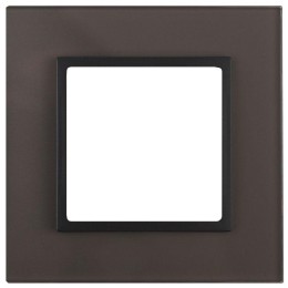 Рамка 1-м 14-5101-32 стекло Elegance сер.+антрацит ЭРА Б0034486