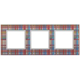 Рамка 3-м 14-5103-00 стекло Elegance прозрачный+бел. ЭРА Б0034505