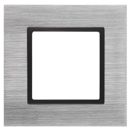 Рамка 1-м 14-5201-41 металл Elegance сталь+антрацит ЭРА Б0034545