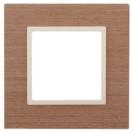 Рамка 1-м 14-5301-07 дерево Elegance ясень+сл. кость ЭРА Б0034566
