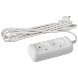 Удлинитель 2х1.5м без заземл. 6А IP20 UX(6)-2-1.5m ПВС 2х0.75 Эра Б0028346