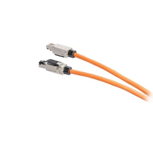 Коннектор RJ45/8P8C под витую пару Кат.6a (Класс Ea) 500МГц покрытие 50мкд универс. ножи T568B самоз