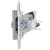 Розетка двойная TV+RJ45 кат.6E SKANDY SK-A15N никель IEK SK-AK20-2-K50