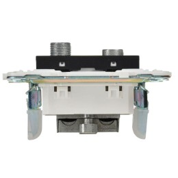 Розетка двойная TV+SAT SKANDY SK-A13Bl черн. IEK SK-AF20-O-K02