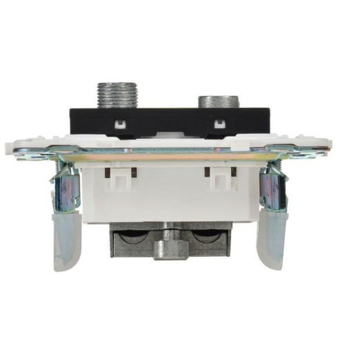 Розетка двойная TV+SAT SKANDY SK-A13Bl черн. IEK SK-AF20-O-K02