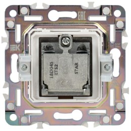 Розетка двойная TV+SAT SKANDY SK-A13Bl черн. IEK SK-AF20-O-K02