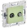 Розетка двойная TV+SAT SKANDY SK-A13G мятный IEK SK-AF20-O-K06