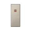 Клавиша узкая с индикатором для 75134-69 Simon82 Centralizations шампань 82032-64