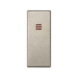 Клавиша узкая с индикатором для 75134-69 Simon82 Centralizations шампань 82032-64