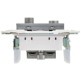 Розетка двойная TV+SAT SKANDY SK-A13N никель IEK SK-AF20-O-K50