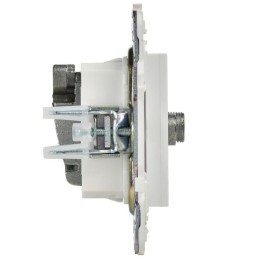Розетка двойная TV+SAT SKANDY SK-A13W арктич. бел. IEK SK-AF20-O-K01