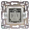 Розетка двойная TV+SAT SKANDY SK-A13W арктич. бел. IEK SK-AF20-O-K01