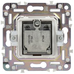 Розетка двойная TV+SAT SKANDY SK-A13W арктич. бел. IEK SK-AF20-O-K01