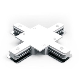 Коннектор Track однофазный для встраив. трековых шинопроводов (+) бел. GAUSS TR138
