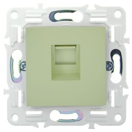 Розетка компьютерная RJ45 кат.5E SKANDY SK-K01G мятный IEK SK-K10-1-K06
