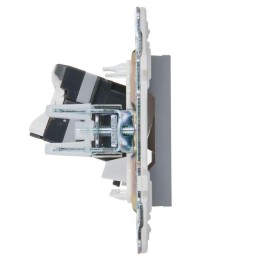 Розетка компьютерная RJ45 кат.5E SKANDY SK-K01Gr сер. IEK SK-K10-1-K03