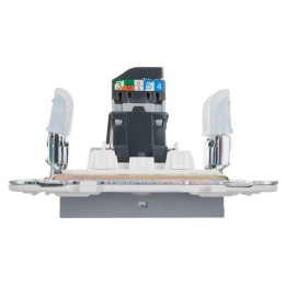 Розетка компьютерная RJ45 кат.5E SKANDY SK-K01Gr сер. IEK SK-K10-1-K03