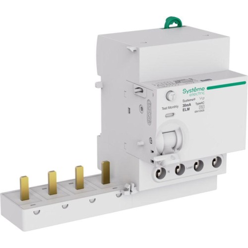 Блок дифференциального тока 4п 25А 30мА тип AC Systeme9 400В SE S9V12425