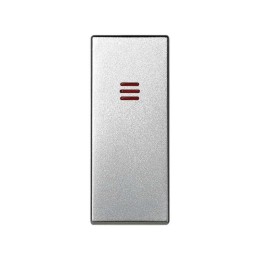 Клавиша узкая с индикатором для 75201; 75253; 75150-69 Simon82 Centralizations алюм. 82011-63