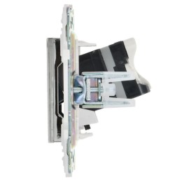 Розетка компьютерная RJ45 кат.5E SKANDY SK-K01N никель IEK SK-K10-1-K50