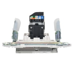 Розетка компьютерная RJ45 кат.5E SKANDY SK-K01N никель IEK SK-K10-1-K50