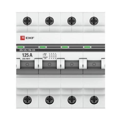 Выключатель нагрузки 4п 125А ВН-125 PROxima EKF SL125-4-125-pro