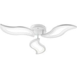 Люстра потолочная светодиодная диммируемая COMO 580х580х75мм 88Вт 2700К/4200К/6400К 18кв.м бел. Ritt