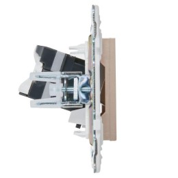 Розетка компьютерная RJ45 кат.5E SKANDY SK-K01Sa песочн. IEK SK-K10-1-K98