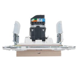 Розетка компьютерная RJ45 кат.5E SKANDY SK-K01Sa песочн. IEK SK-K10-1-K98