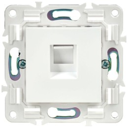 Розетка компьютерная RJ45 кат.5E SKANDY SK-K01W арктич. бел. IEK SK-K10-1-K01