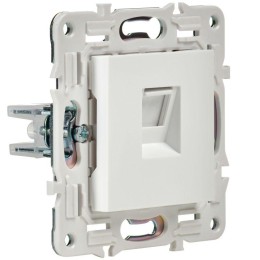 Розетка компьютерная RJ45 кат.5E SKANDY SK-K01W арктич. бел. IEK SK-K10-1-K01