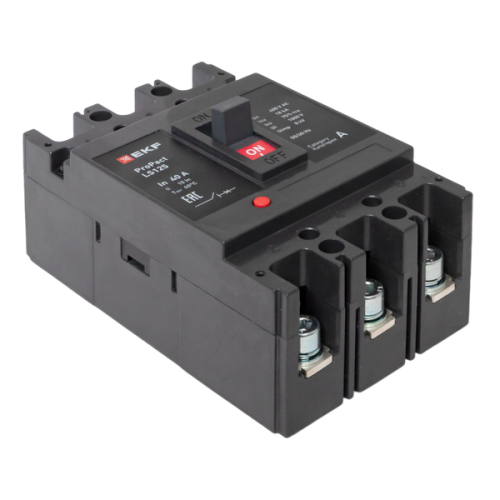 Выключатель автоматический 3п 40А 18кА LS125 ProPact EKF mccb-125-18-3-40-ls