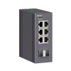 Коммутатор промышленный неуправляемый 2х100Base-X SFP слотов: 6х 10/100Base-T(X) портов RJ45 12-48В