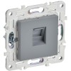 Розетка компьютерная RJ45 кат.6 SKANDY SK-K02Gr сер. IEK SK-K10-2-K03