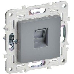 Розетка компьютерная RJ45 кат.6 SKANDY SK-K02Gr сер. IEK SK-K10-2-K03