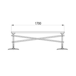 Конструкция опорная для установки оборудования TECHNORAPTOR FOOT 1200х1700 HD КМ TR0218