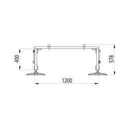 Конструкция опорная для установки оборудования TECHNORAPTOR FOOT 1200х1700 HD КМ TR0218