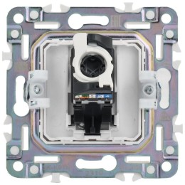 Розетка компьютерная RJ45 кат.6 SKANDY SK-K02N никель IEK SK-K10-2-K50