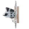 Розетка компьютерная двойн. RJ45 кат.5E SKANDY SK-K03Sa песочн. IEK SK-K20-1-K98
